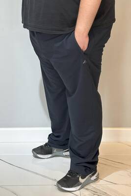 Remsa - Special Production Large Size Flat Waist Elastic 3 Pocket Extra Large Men's Sweatpants 24700 Navy Blue (1)