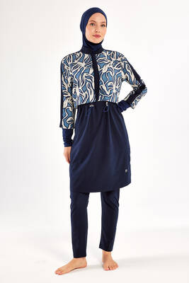 Adasea - Spor Likra Tam Kapalı Tesettür Mayo 1213 Koyu Lacivert (1) Adasea - Spor Likra Tam Kapalı Tesettür Mayo 1213 Koyu Lacivert (1)