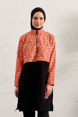 Remsa - Spor Likra Tam Kapalı Tesettür Mayo 1527-183 Siyah