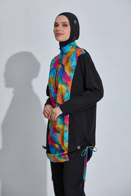Haliç Mayo - Patterned Full-Cover Swimwear Set (1)