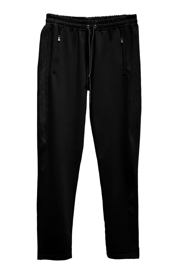 Straight Hem Waistbanded 3 Pocket Men's Sweatpants - Thumbnail