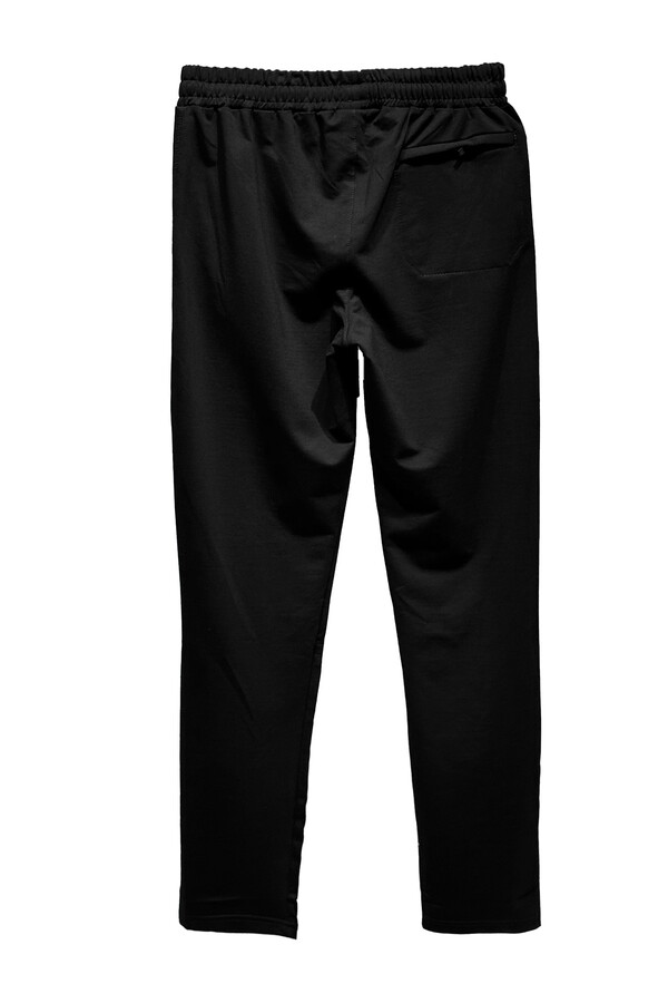 Straight Hem Waistbanded 3 Pocket Men's Sweatpants - Thumbnail