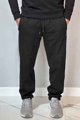 Remsa - Straight Leg, Elastic Waist Men's Sweatpants 4706 Black (1)