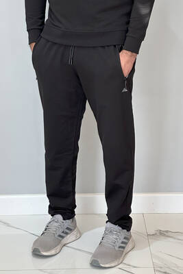 Remsa - Straight-Leg Elastic Waist Men's Sweatpants with 3 Pockets 24702 Black (1)