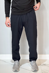 Remsa - Straight-Leg Elastic Waist Men's Sweatpants with 3 Pockets 24704 Navy