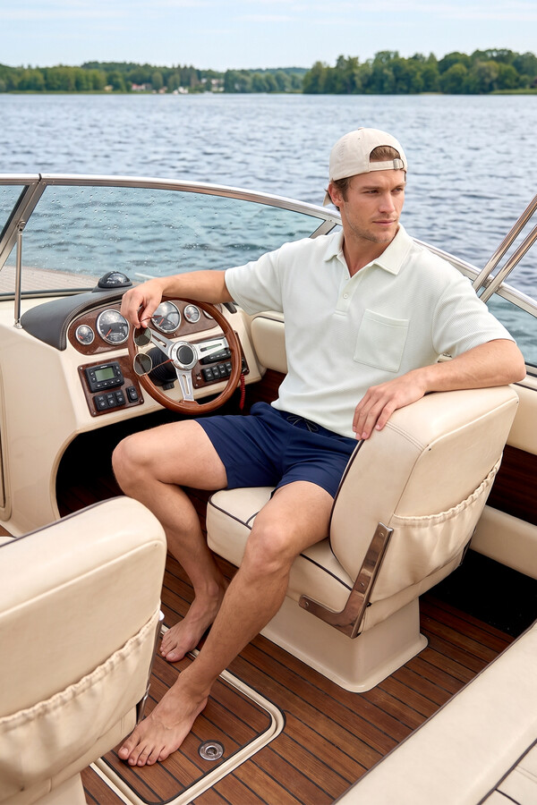 Stretch Short Swimwear RKS-011 Navy - Thumbnail
