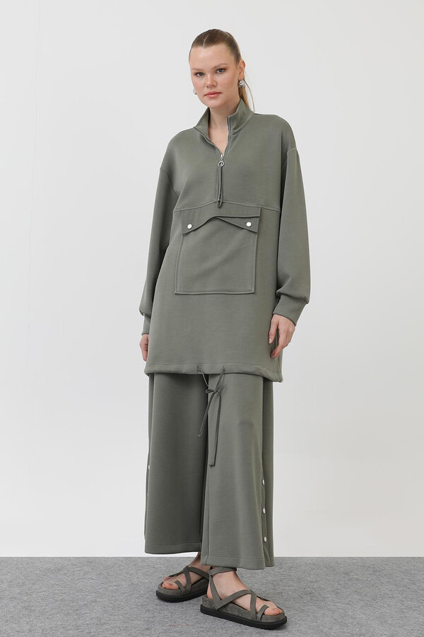 Sweat Pantolon Modal Takım 14299 Haki