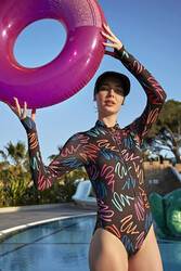 Remsa Mayo - Swimmer Swimsuit Remsa Mayo R092D Neon Swimmer