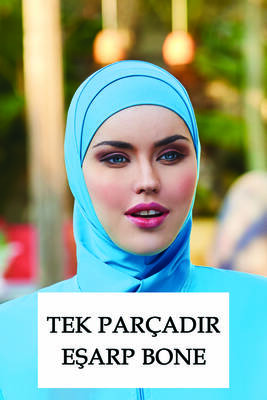 Remsa - Remsa Mayo Swimming Scarf RBE-01 Blue (1) Remsa - Remsa Mayo Swimming Scarf RBE-01 Blue (1)