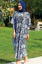 Remsa Mayo - Swimwear Over Knitted Single Kaftan Pareo 2417-1P
