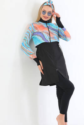 Remsa Mayo - Tam Kapalı Tesettür Mayo 2322 Pera Mermer Remsa Mayo - Tam Kapalı Tesettür Mayo 2322 Pera Mermer