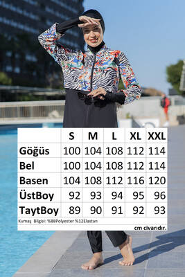 Tam Kapalı Tesettür Mayo 25217-1 Siyah · 3