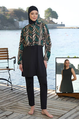 Estiva - Tam Kapalı Tesettür Mayo 25972 Siyah Estiva - Tam Kapalı Tesettür Mayo 25972 Siyah