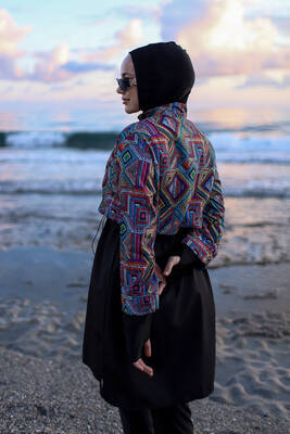 Tam Kapalı Tesettür Mayo Hale Kilim · 10