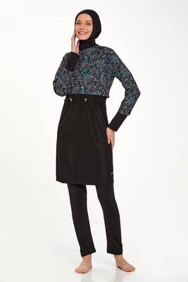 Adasea - Tam Kapalı Tesettür Mayo Sally 1407 Siyah (1) Adasea - Tam Kapalı Tesettür Mayo Sally 1407 Siyah (1)