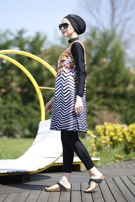 Tasarım Tam Kapalı Tesettür Mayo Remsa Mayo ANTİK · 4