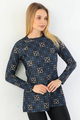 Remsa Mayo - Tek Üst Likralı Bluz Mayo Tam Tesettür Mayo 2365 Siyah Remsa Mayo - Tek Üst Likralı Bluz Mayo Tam Tesettür Mayo 2365 Siyah