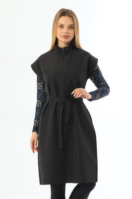 Remsa Mayo - Tek Üst Paraşüt Süveter Jileli Tam Tesettür Mayo 2364 Siyah Remsa Mayo - Tek Üst Paraşüt Süveter Jileli Tam Tesettür Mayo 2364 Siyah