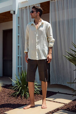 Remsa Mayo - Ters Fermuar Erkek Şort Mayo RKS-08 Haki (1) Remsa Mayo - Ters Fermuar Erkek Şort Mayo RKS-08 Haki (1)