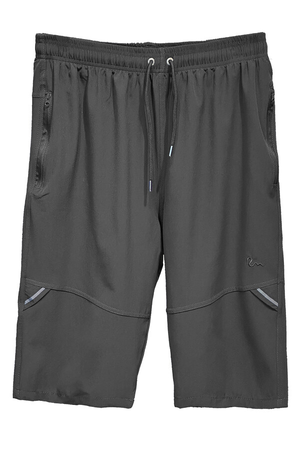Ters Zipper Swim Shorts RKS-08 Black - Thumbnail