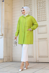 Lale Butik - Thin Jacket Coat 44030 Pistachio Green