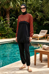 Haliç Mayo - Three-Piece Modest Swimwear Set with Swim Cap