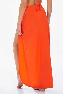 Lapieno - Tieable Lycra Skirt Pareo Emely 6137 Orange (1) Lapieno - Tieable Lycra Skirt Pareo Emely 6137 Orange (1)