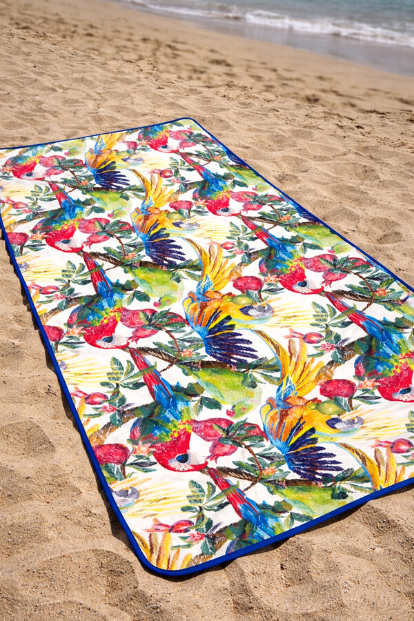 Tropical Foldable Waterproof Outdoor Mat - Thumbnail