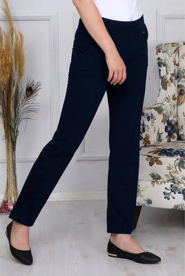 Remsa Sportswear - Trouser-Looking Women's Sweatpants Dark Navy Blue