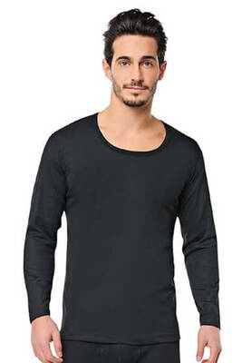 Remsa - Tutku Men's Thermal Long Sleeve Top 0126 Black (1)