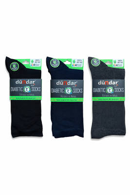 Remsa - Unisex 40-44 Bambu Çorap Dündar Şeker Çorabı Dikişsiz 3'lÜ Paket 6982 Siyah-Lacivert-Antrasit (1)