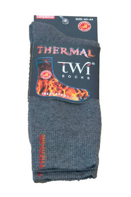Remsa - Unisex 40-44 Winter Thermal Sock Socks TWİ-01-T Smoked