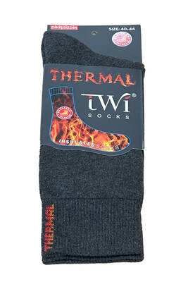 Remsa - Unisex 40-44 Winter Thermal Socket Socks TWİ-01-T Anthracite (1)