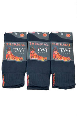 Remsa - Unisex 40-44 Winter Thermal Socks 3 Pack TWI-01-3 Pack Navy Blue (1)