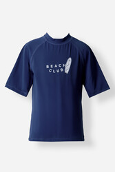 Neopy - UPF 50+ Protective Half Sleeve Swim Top for Boys | Navy Blue