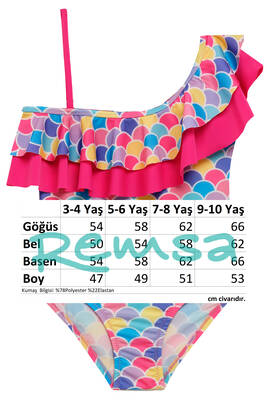 UV Korumalı Askılı Mayo Kız Çocuk Yüzücü Mayo 5220 Pembe03 · 4