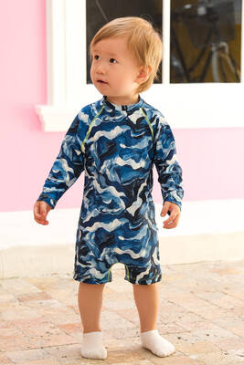 Remsa - UV Korumalı Tulum Uzun Kollu Şortlu Çocuk Bebek Yüzücü Mayo C94 Aras Granit Remsa - UV Korumalı Tulum Uzun Kollu Şortlu Çocuk Bebek Yüzücü Mayo C94 Aras Granit