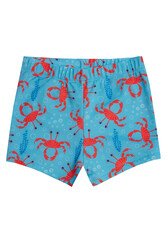 Neopy - UV Protected Elastic Waist Swim Shorts for Boys 5250 Crab Blue