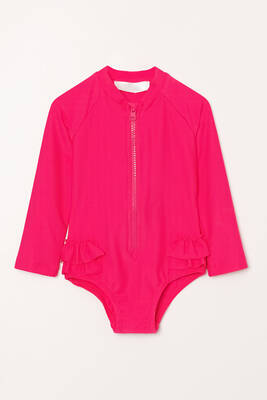 Neopy - UV Protected Long Sleeve Baby Girl Swimsuit 5110 Fuchsia (1) Neopy - UV Protected Long Sleeve Baby Girl Swimsuit 5110 Fuchsia (1)