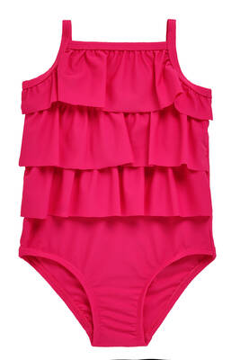 Neopy - UV Protected Ruffle Detail Baby Girl Swimsuit 5108 Pink (1) Neopy - UV Protected Ruffle Detail Baby Girl Swimsuit 5108 Pink (1)