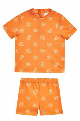 Neopy - UV Protected Short Sleeve Children's Baby Swimwear Orya 5537 Orange