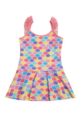 Neopy - UV Protected Strappy Dress Swimsuit for Girls 5223 Yellow