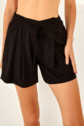 Lapieno - UV Protected Women’s Swim Shorts Black 4409
