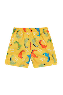 Neopy - UV Protection Boys Swim Short with Dinosaur Print 5121 Yellow