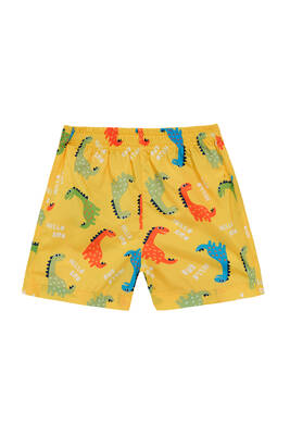 Neopy - UV Protection Boys Swim Short with Dinosaur Print 5121 Yellow (1)