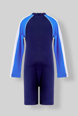 Neopy - UV Protection Long Sleeve Kids Swimsuit in Navy Blue 5276 (1)