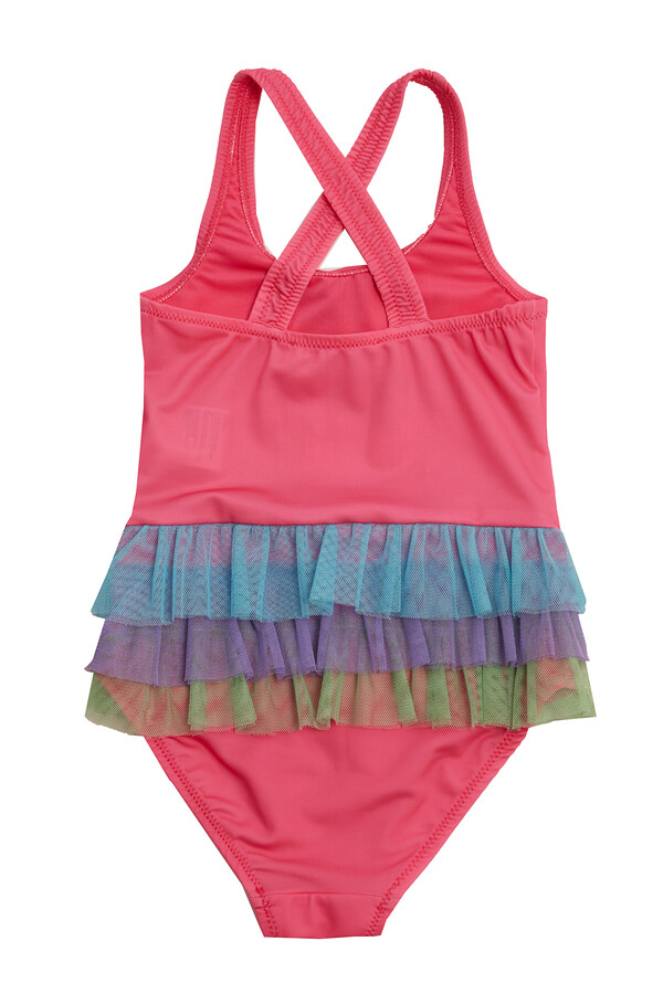 UV Protective Strappy Dress Swimwear for Girls - Thumbnail