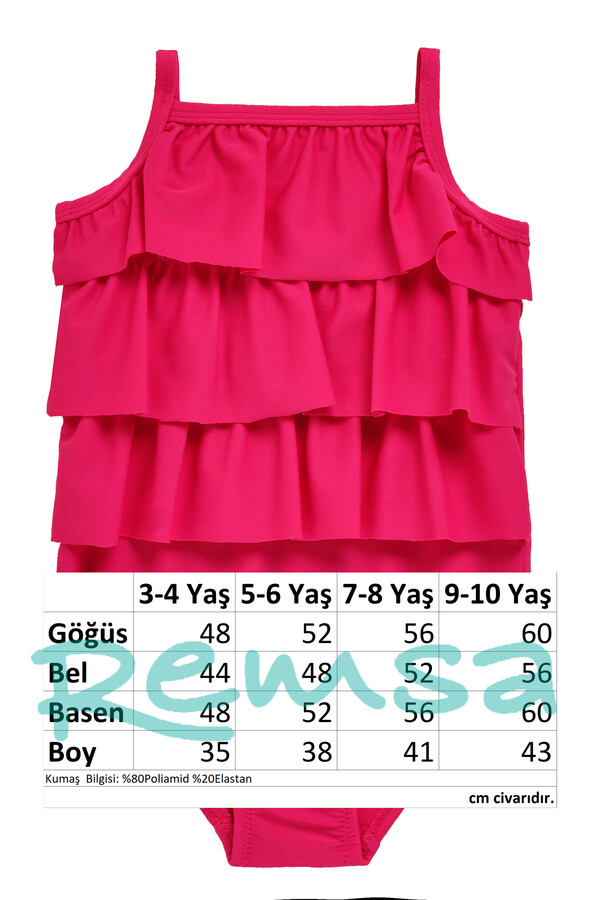 UV Protective Strappy Swimwear Set in Pink - Thumbnail