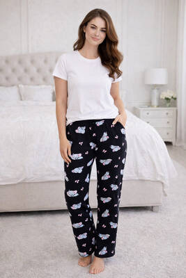 Remsa - Viscose Fabric Knit Pajama Bottoms (1)