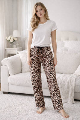 Remsa - Viscose Knit Print Pajama Set 26 Taupe01